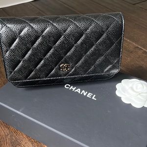 🔥 Last day! Chanel Caviar Wallet on Chain WOC black. Price increase in Nov
